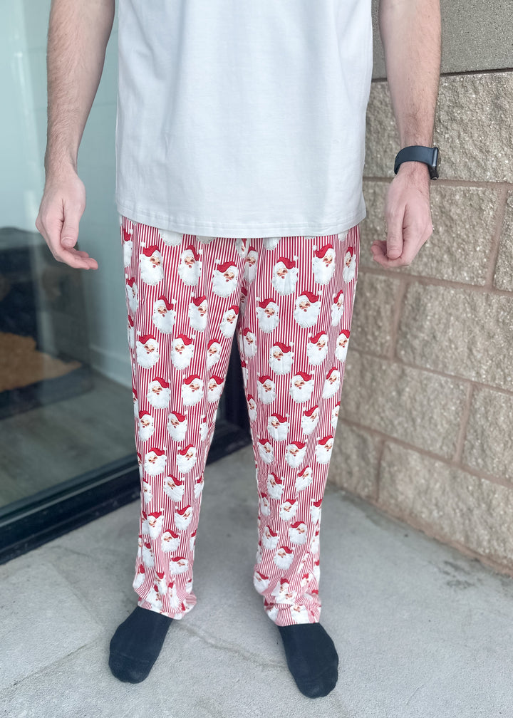 MS Mens PJ Pant - Santa Baby Red