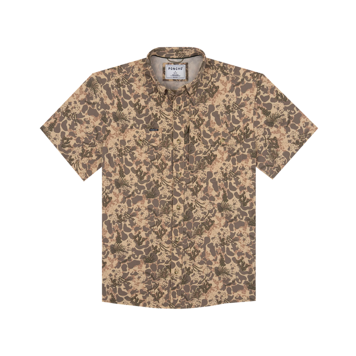 Poncho Men’s “The Albany” S/S Regular Shirt - North Zone Camo