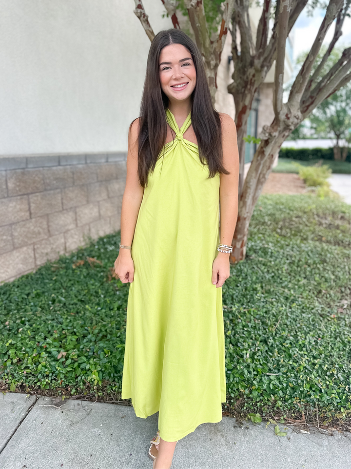 Jenny Linen Midi Dress