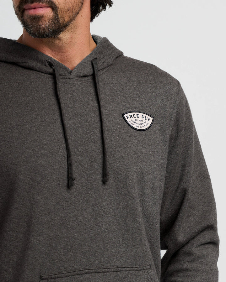 FreeFly Men’s Vintage Outfitters Fleece Hoodie - Heather Black Sand