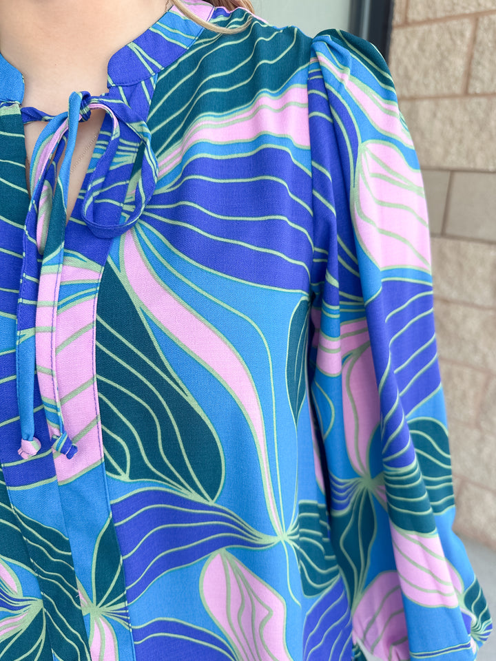 Natasha Dress - Glow Over Blue