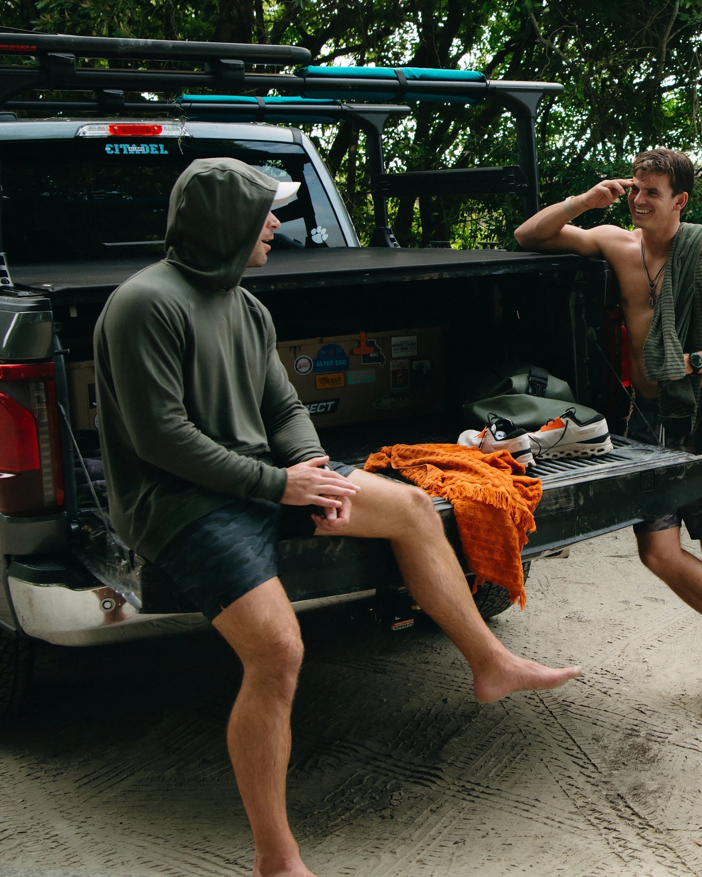 FreeFly Men’s Bamboo Lightweight Fleece Hoodie - Dark Forest