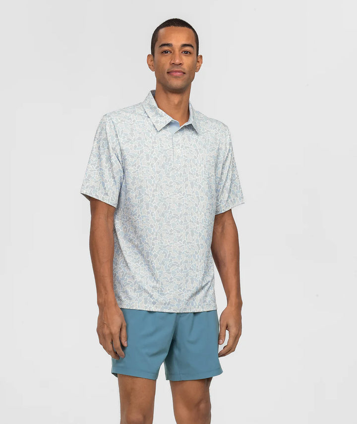 SSCO Men’s Hunters Hideaway Printed Polo - Pale Drift