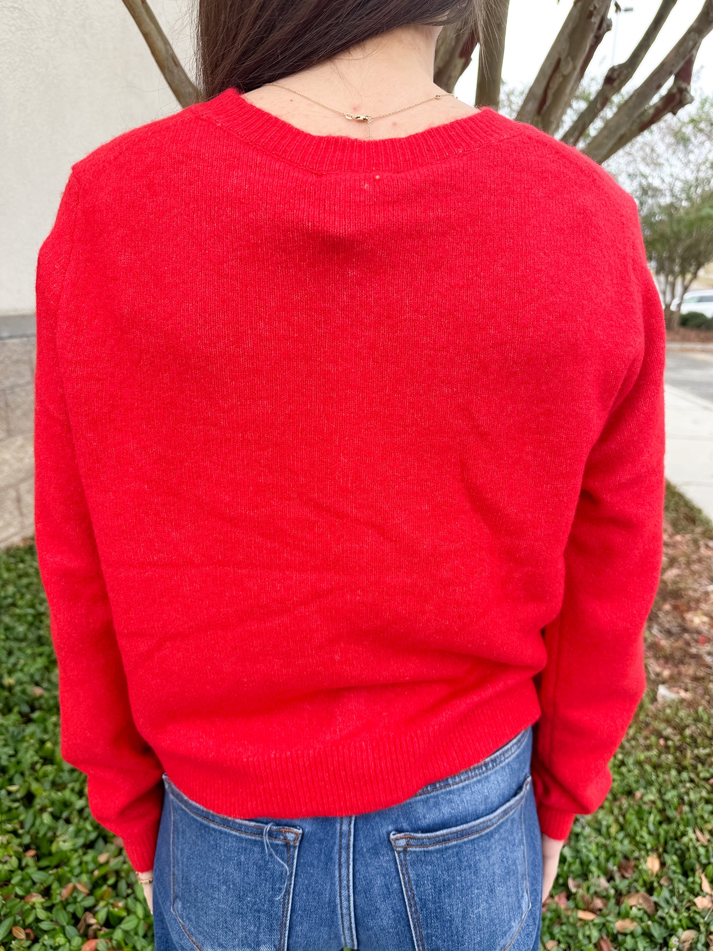 Medina Cardigan - Festive Red