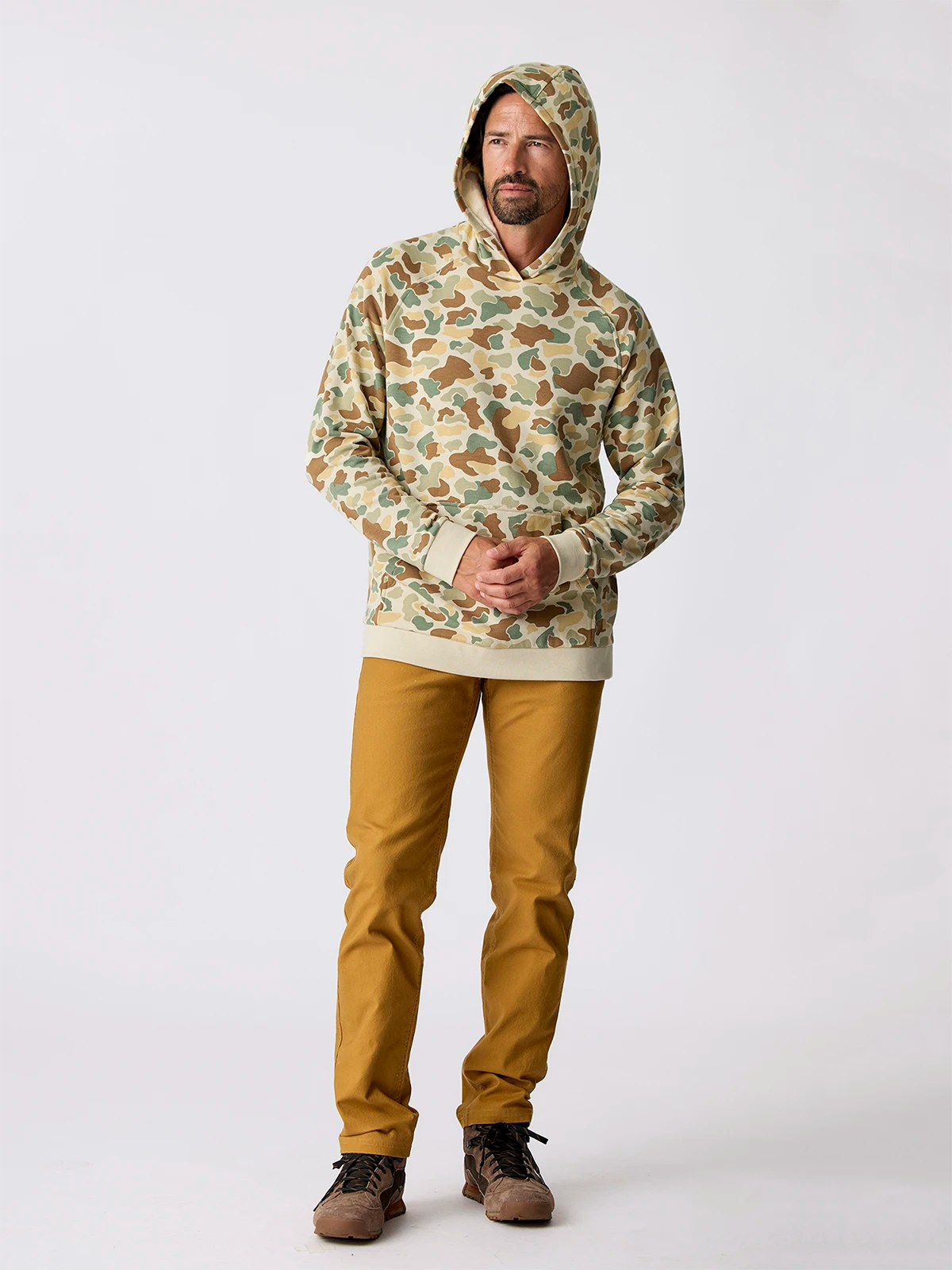 FreeFly Men’s Bamboo Lightweight Fleece Hoodie - Vintage Camo