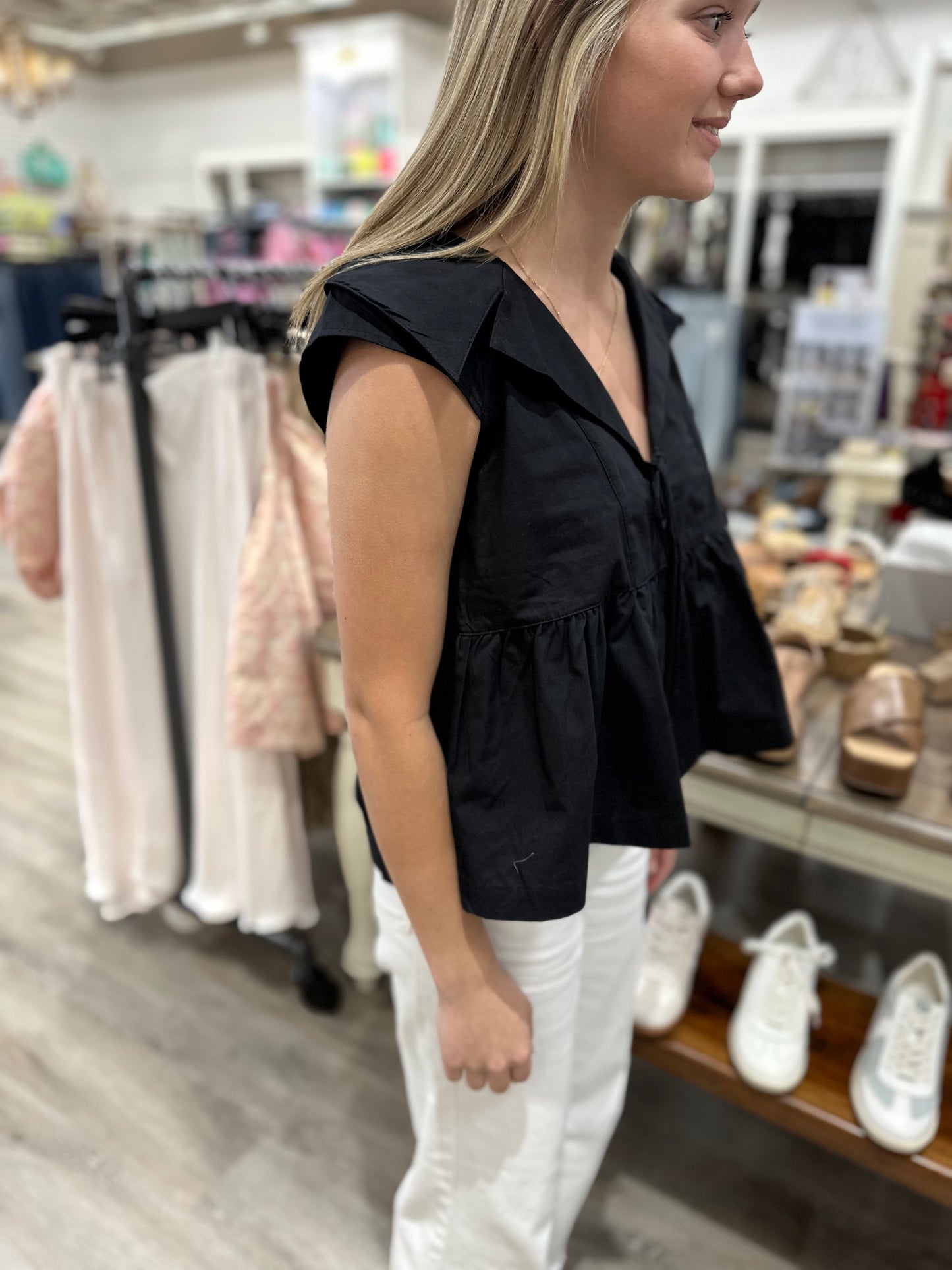 Cindy Collared Top