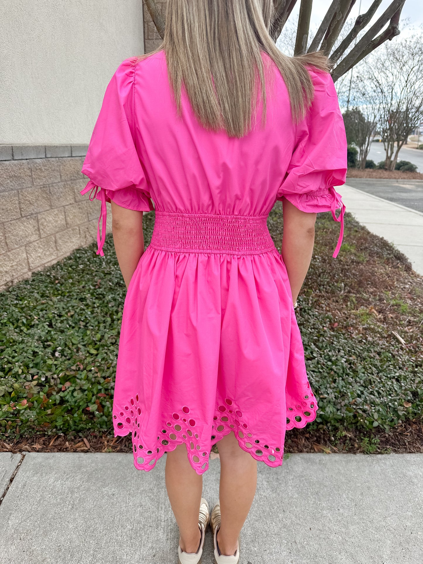 Mara Mini Dress - Hot Pink