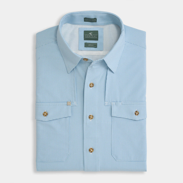 Genteal S26 Dean Vented Sport Shirt - Sky Blue