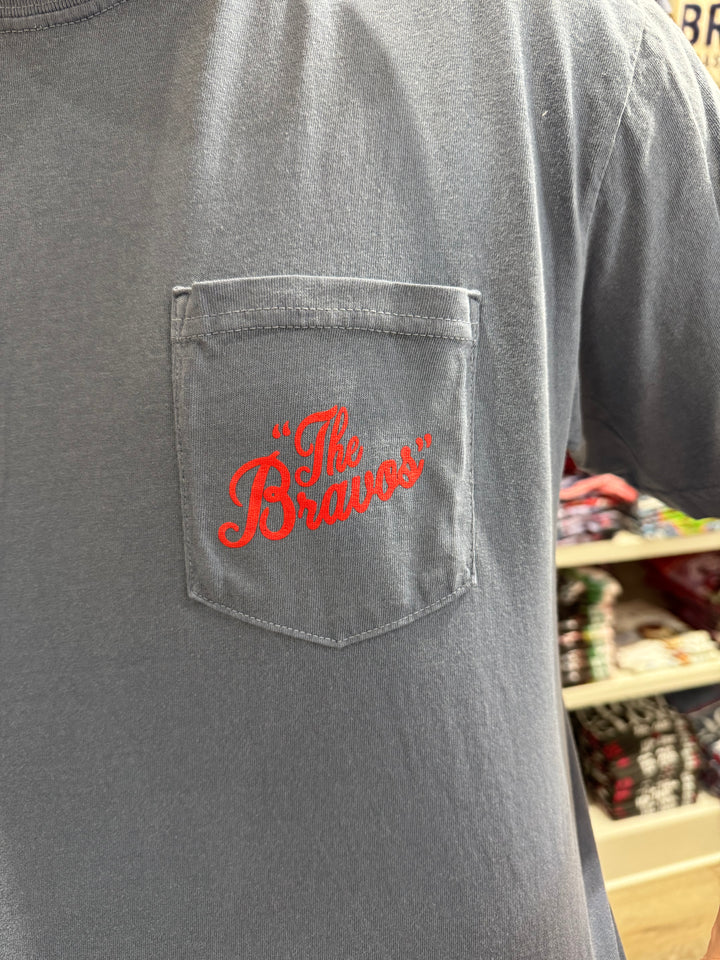 CB “The Bravos” Throwback S/S Pocket T-Shirt - Blue