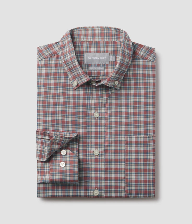 SSCO Youth Boys Hawthorne Plaid Button Down - Saddle