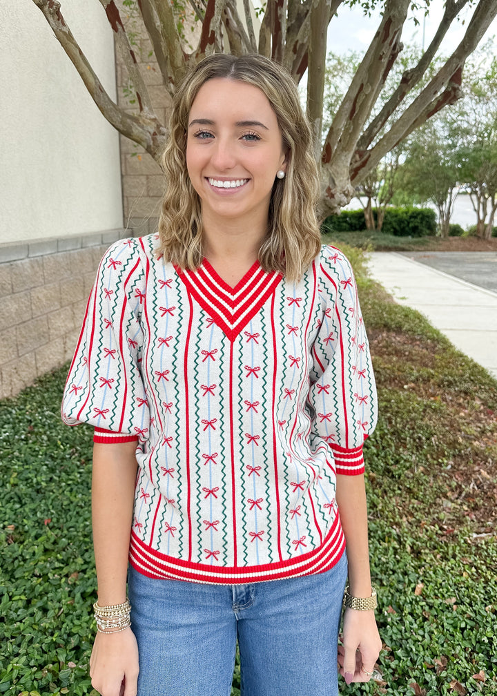 MS Faith Sweater - Ivory In The Bow