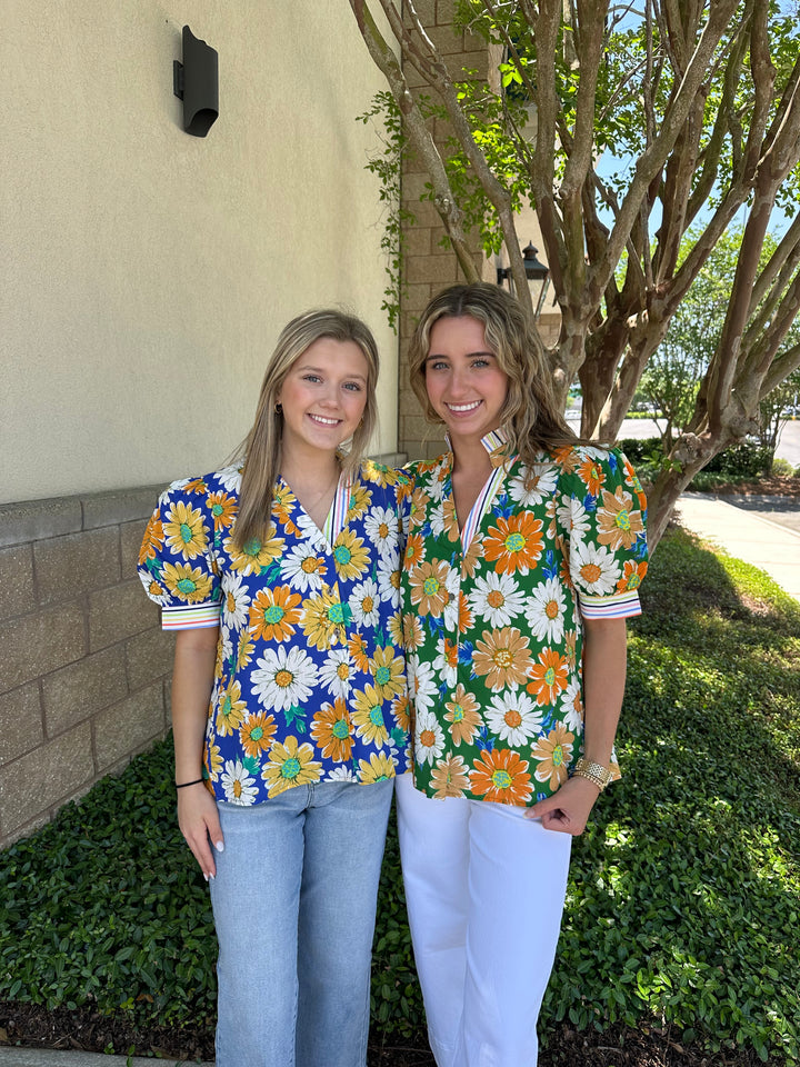 Patrica Striped Detail Top