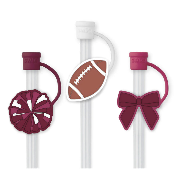 Swig Straw Topper Set Game Day