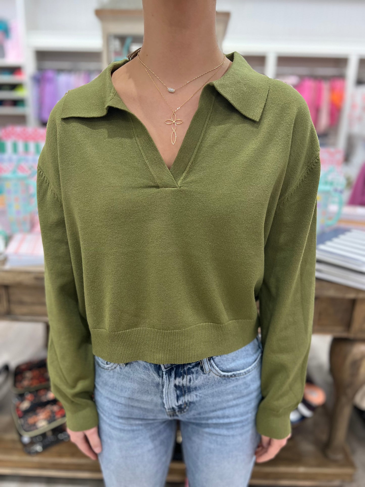 Charis Collared Sweater