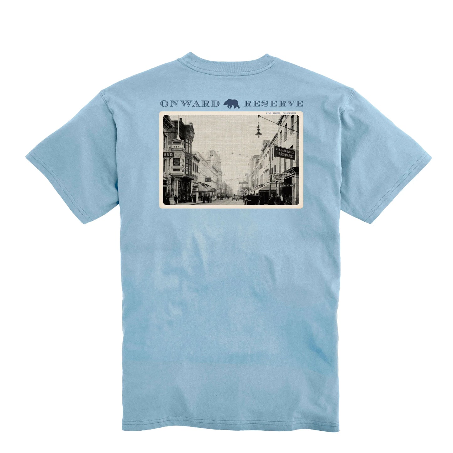 Onward Reserve King Street Postcard S/S Pocket T-Shirt - Sky