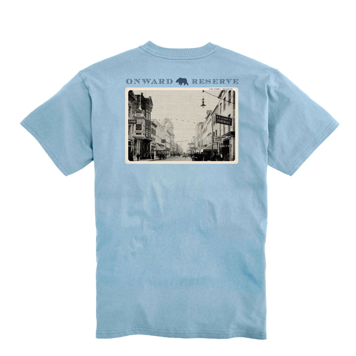 Onward Reserve King Street Postcard S/S Pocket T-Shirt - Sky
