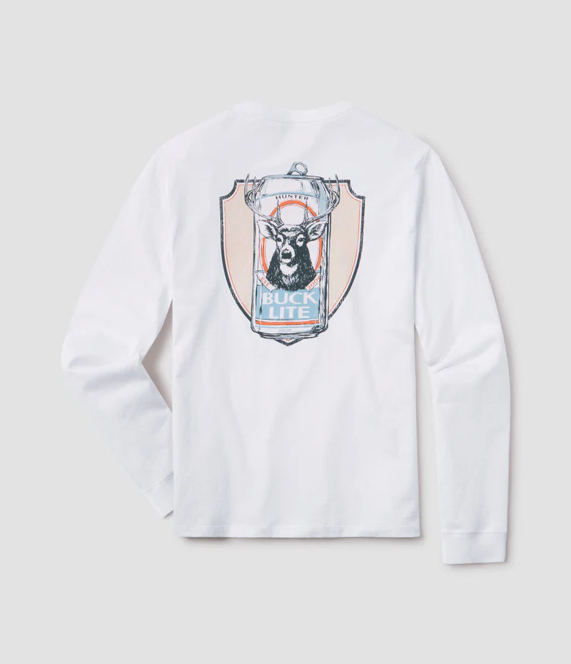 SSCO Men’s Buck Lite L/S Pocket T-Shirt - Bright White