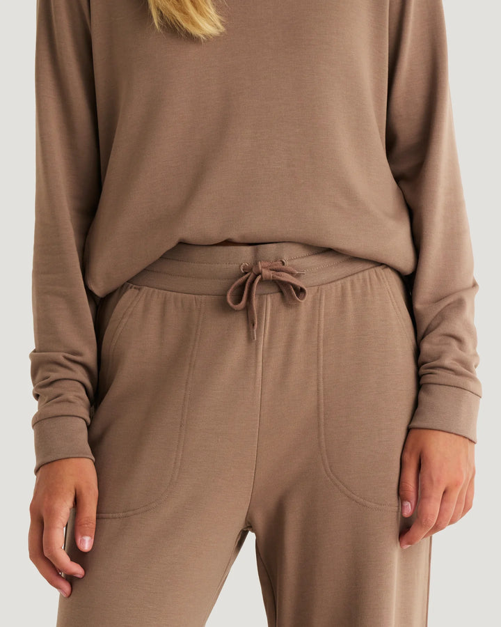 Free Fly Women’s Lightweight Fleece Wide Leg Pant - Fossil