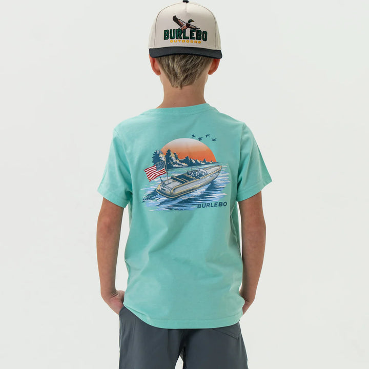 Burlebo Youth Lake Weekend S/S T-Shirt - Island Reef