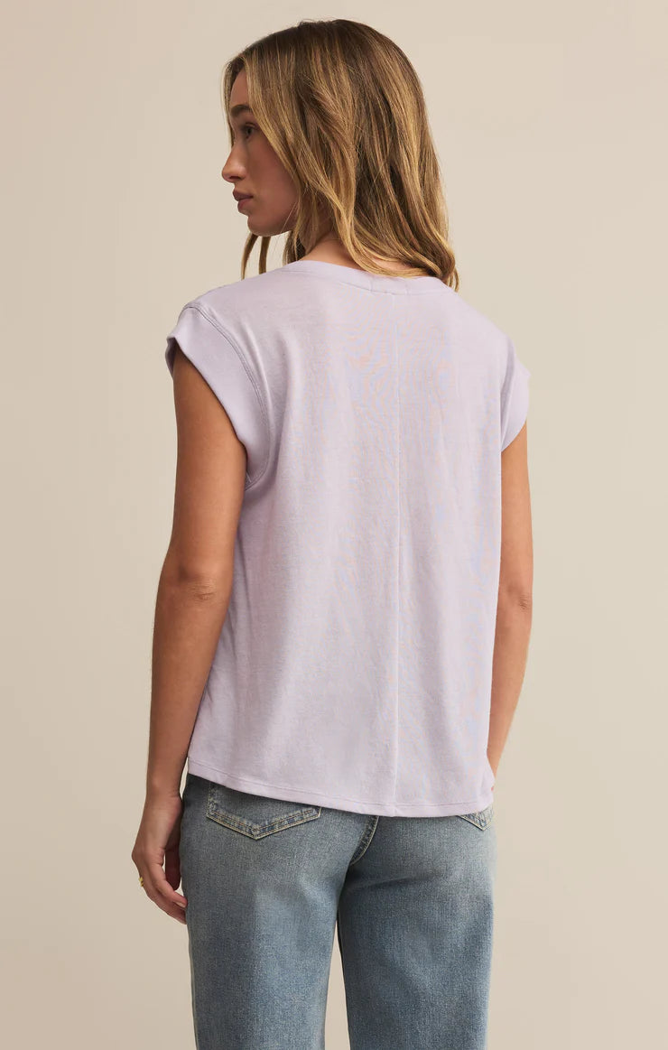 Whisper Knit Top - Lavender Ice