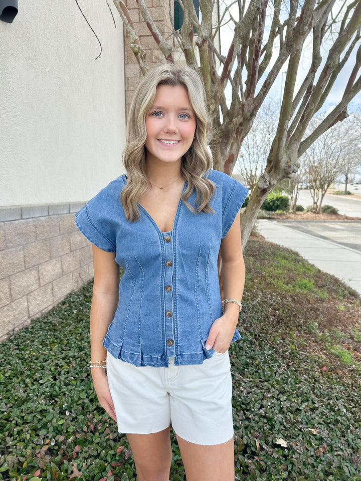 Monterey Denim Top
