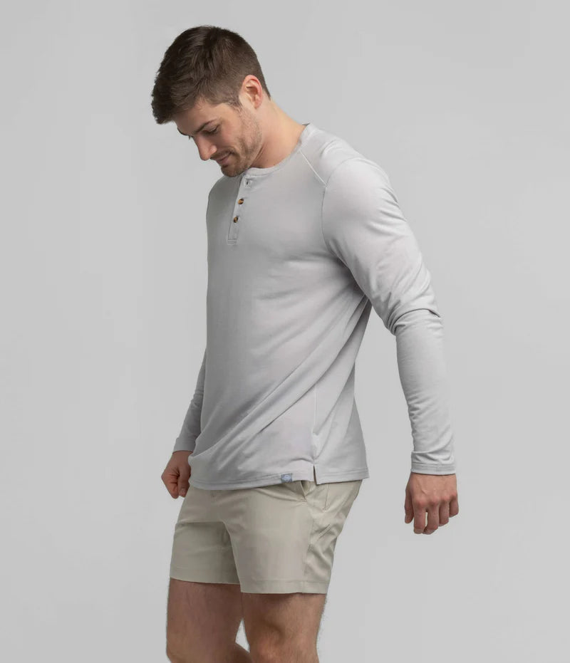 SSCO Men’s Max Comfort L/S Henley - Stone