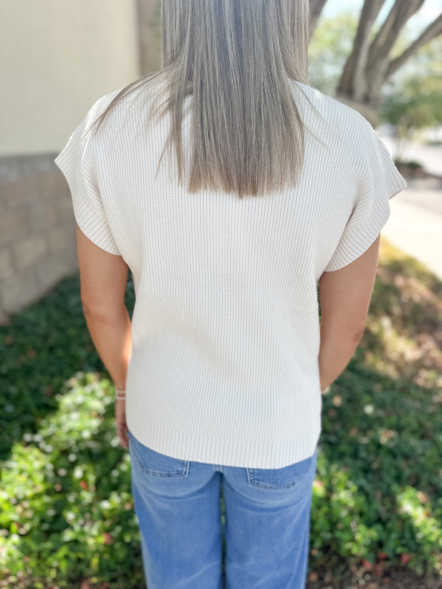 Josie Pumpkin Rows Sweater Top