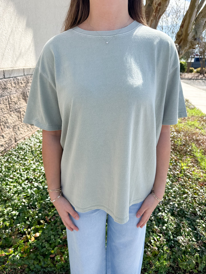 Velma Basic Tee - Sage
