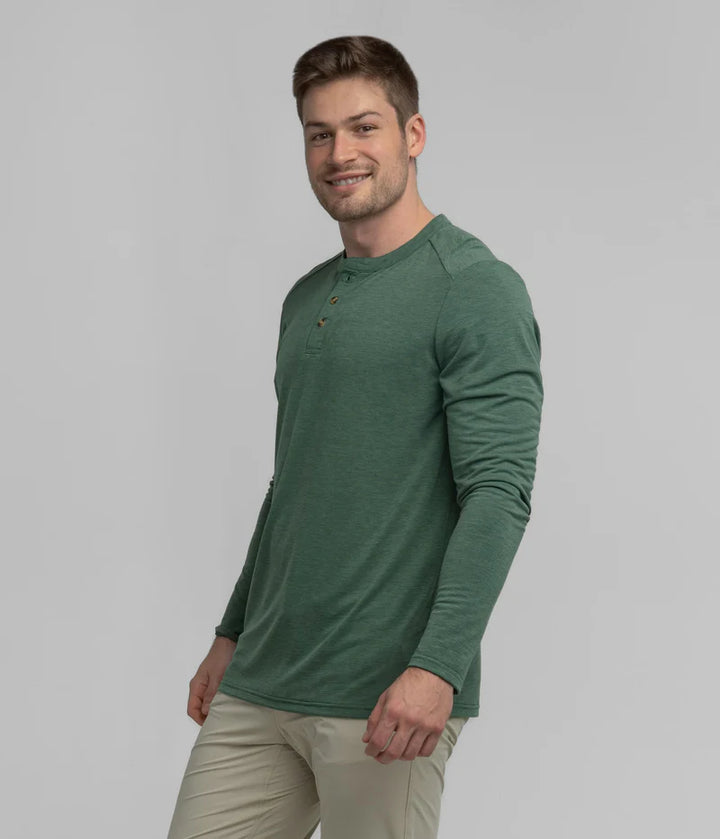 SSCO Men’s Max Comfort L/S Henley - Mallard