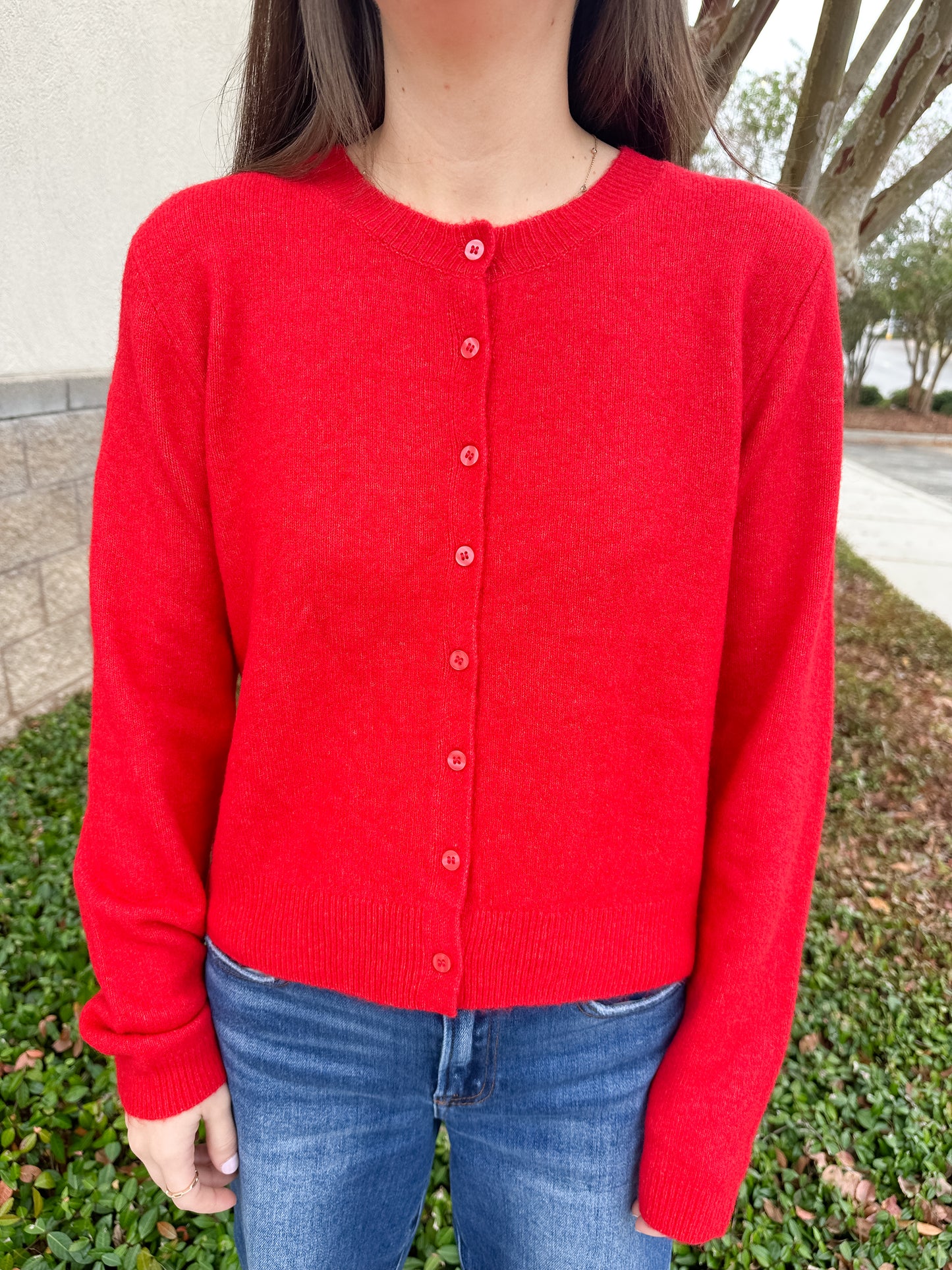 Medina Cardigan - Festive Red