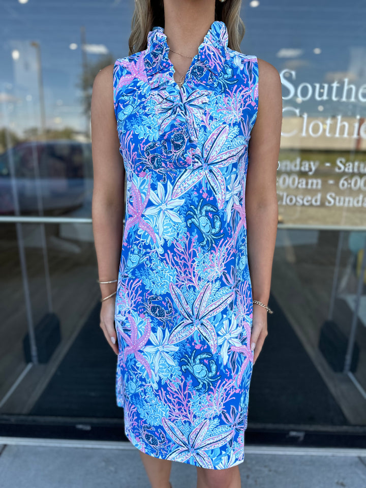 Ivy Collar Dress - Crab