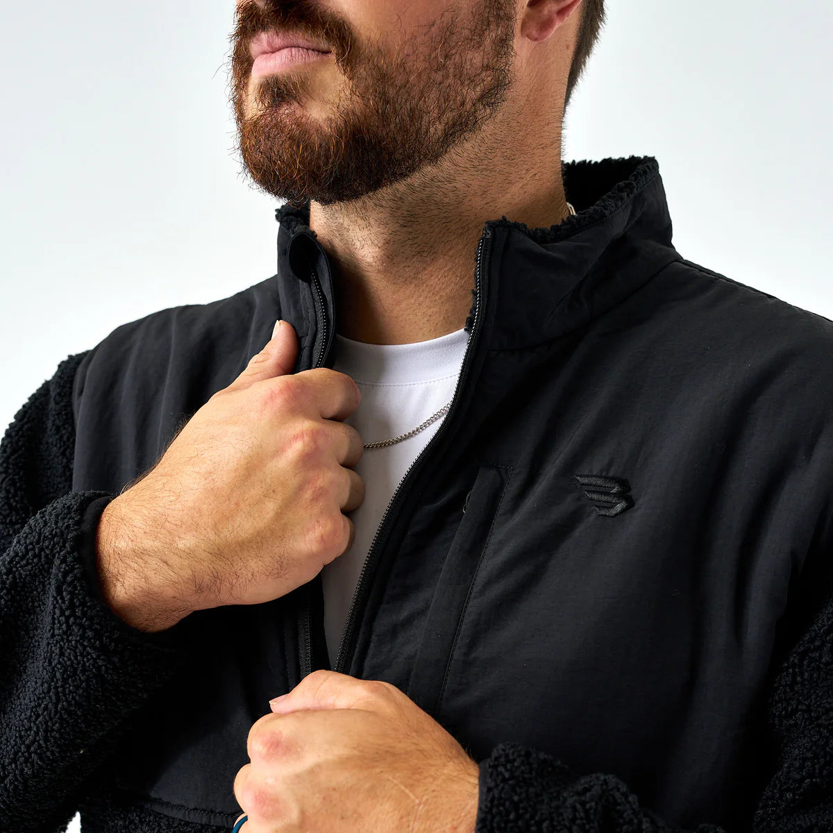 Burlebo Sherpa Full-Zip Jacket - Black