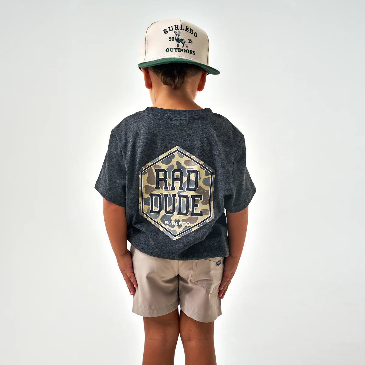 Burlebo Youth Rad Dude S/S T-Shirt - Heather Black