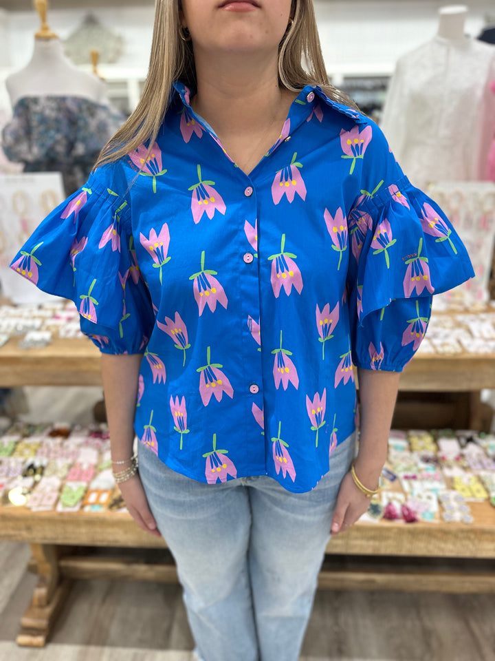 Perfect Poppy Ruffle Blouse