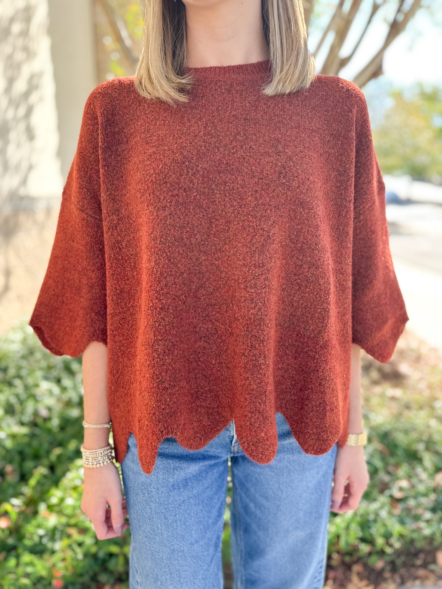 Mason Scalloped Sweater