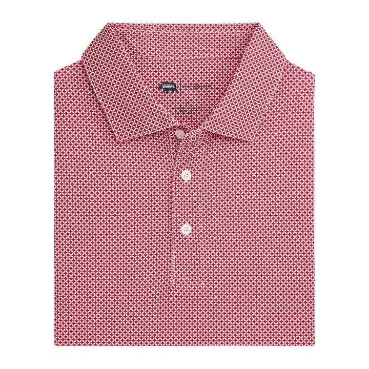 Onward Reserve Scope Printed Performance Polo - Crimson