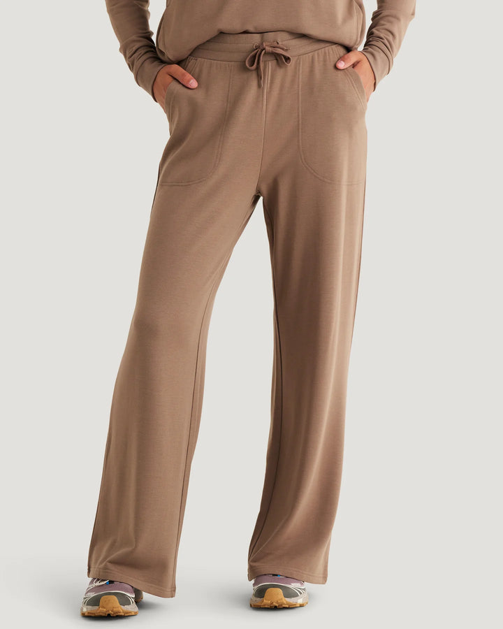 Free Fly Women’s Lightweight Fleece Wide Leg Pant - Fossil