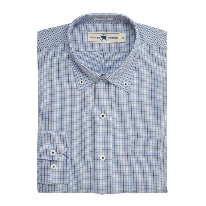 Onward Reserve Blast Classic Fit Brushed Performance Twill Button Down - Endless Sky