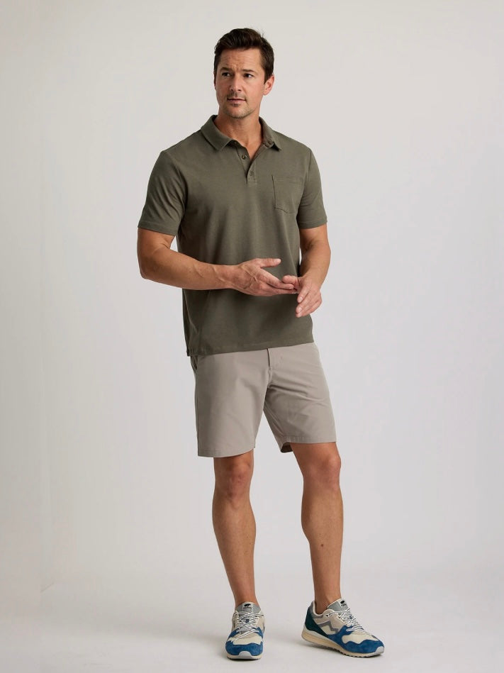 Free Fly Men’s Bamboo Current Polo - Fatigue