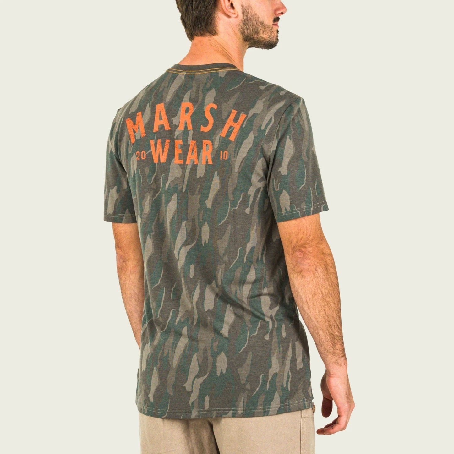 Marsh Wear Men’s S26 Stackhouse Hagood S/S T-Shirt - Thyme Lowland Camo