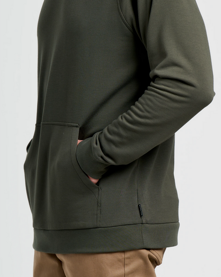 FreeFly Men’s Bamboo Lightweight Fleece Hoodie - Dark Forest
