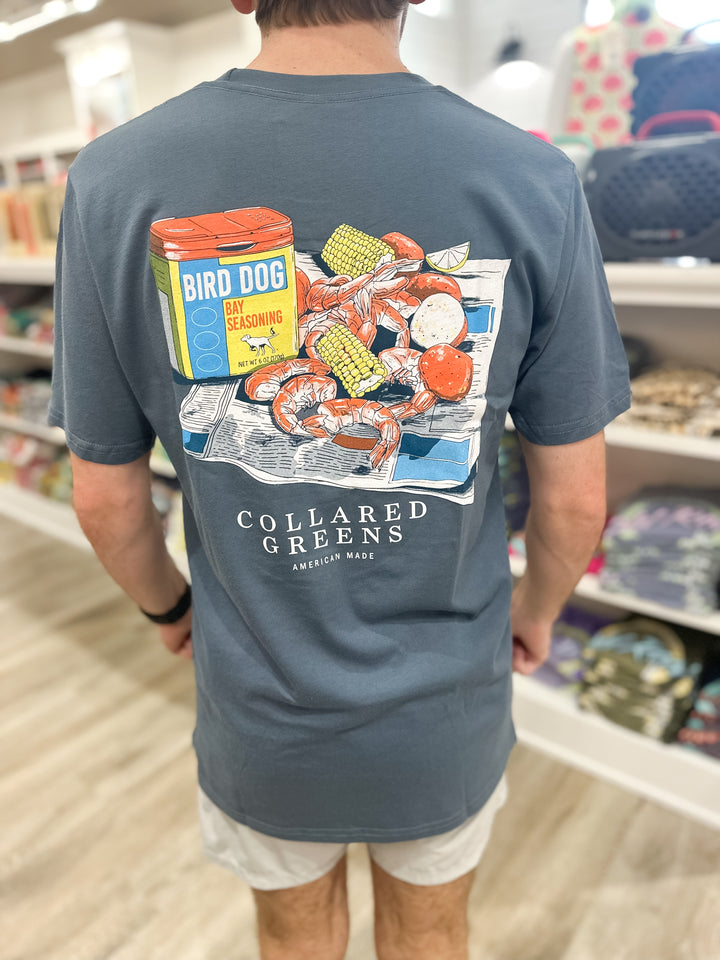 Collared Greens Lowcountry Boil S/S T-Shirt - Steel Blue