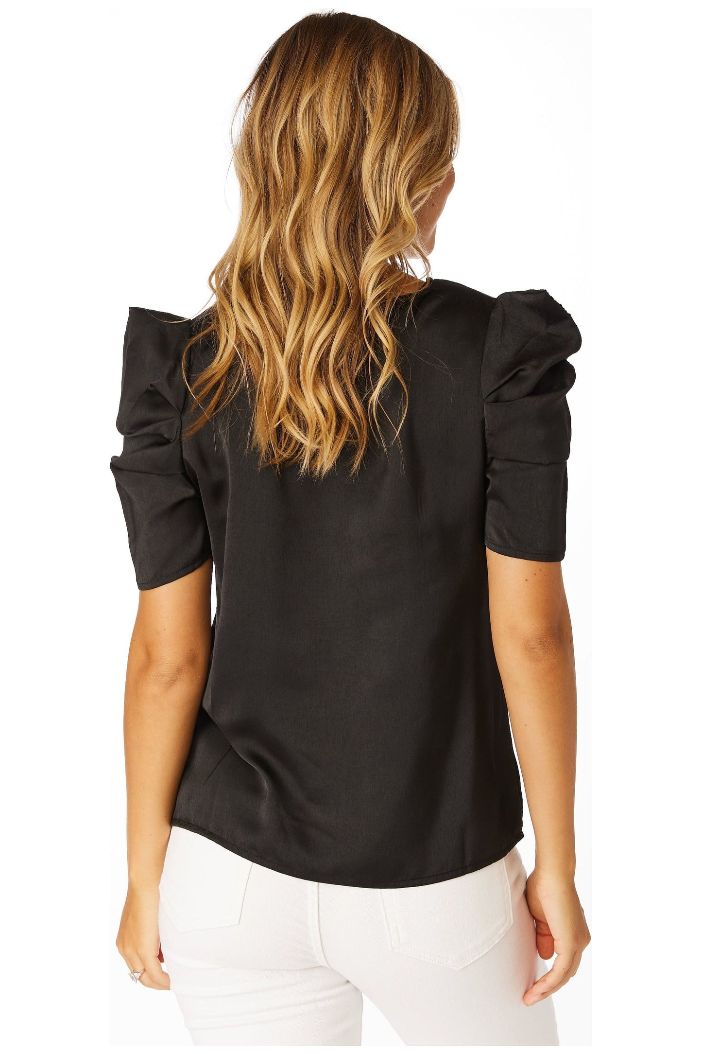 Sequin Puff Sleeve Shirt, Georgia