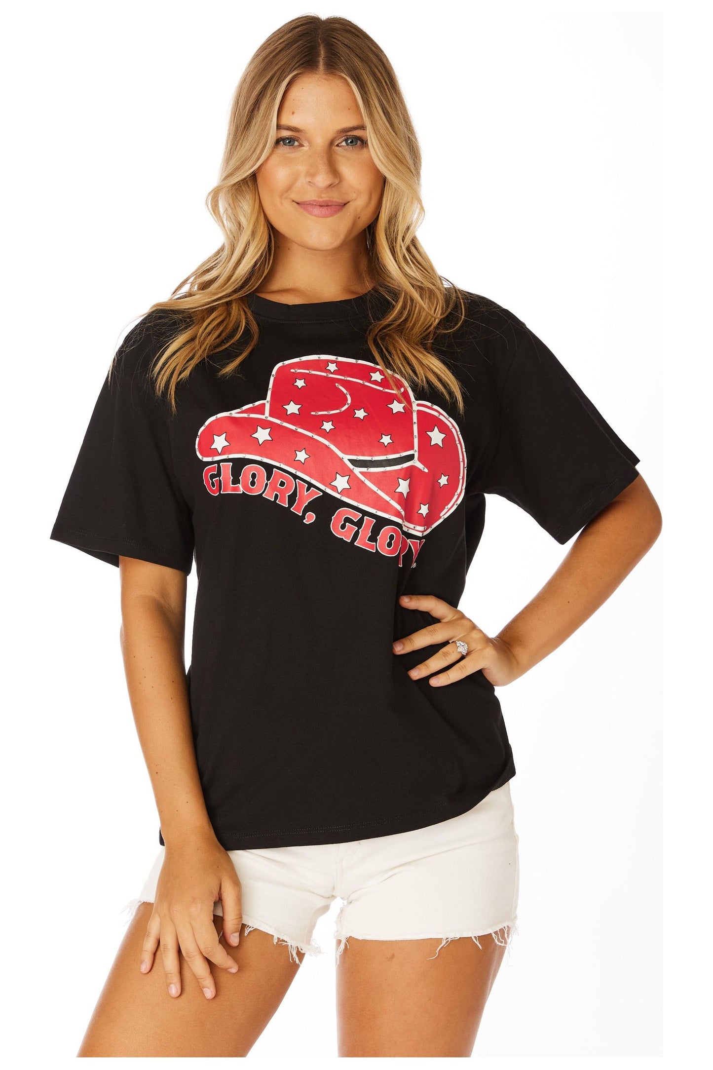 Glory Glory Cowboy Hat Boyfriend Tee