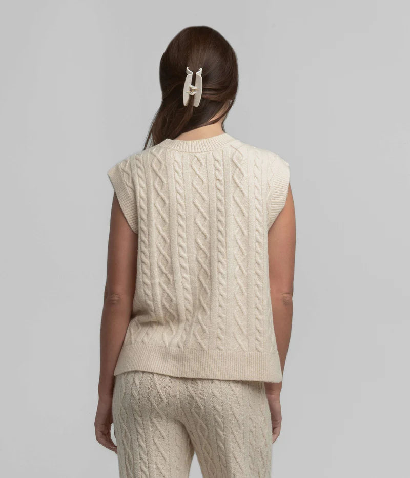 SSCO Women’s Comfy Cozy Sweater Vest - Parchment