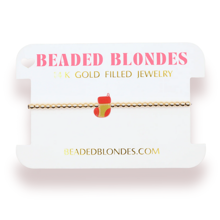 Beaded Blondes - Stocking Gold