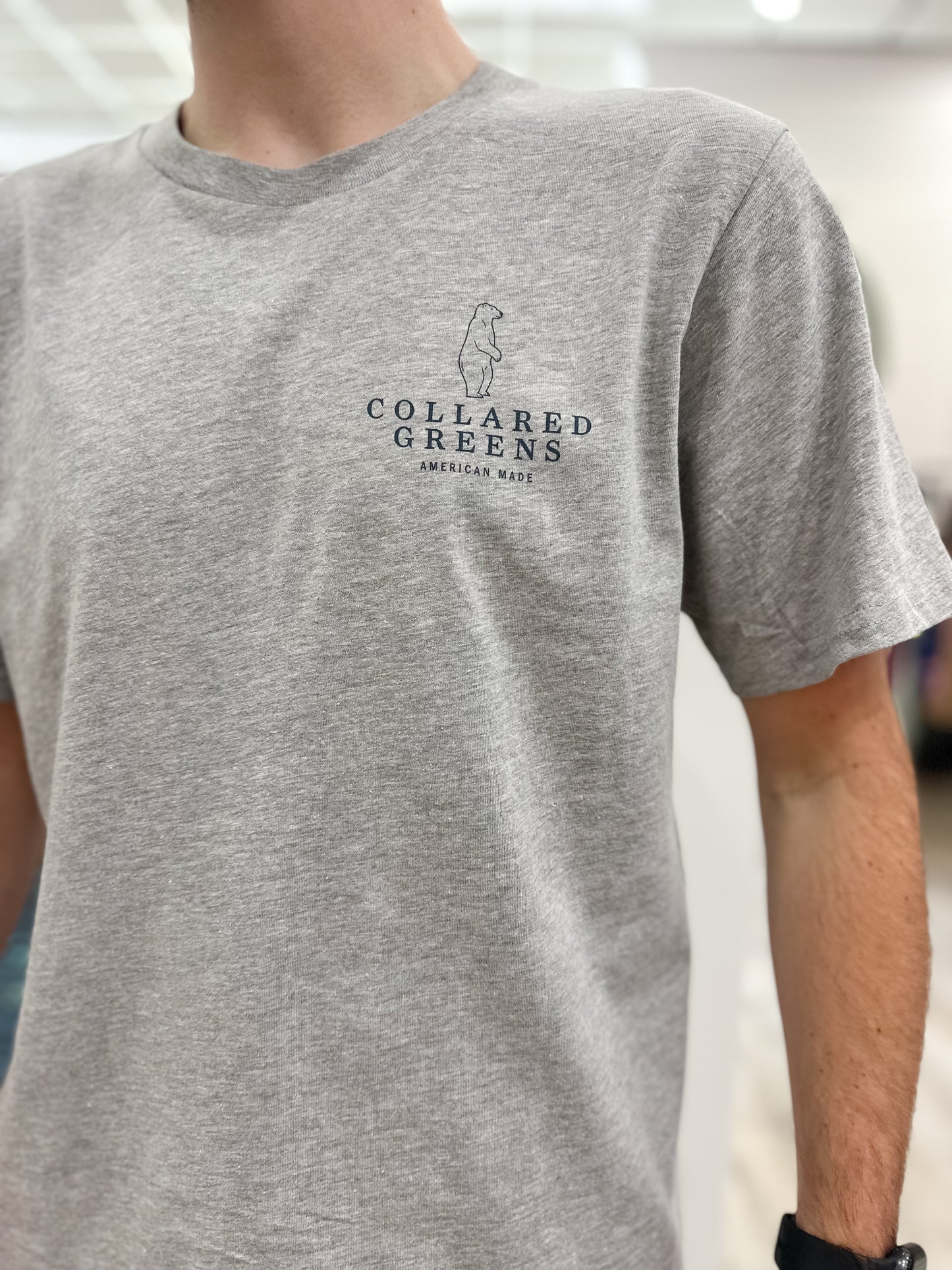 Collared Greens Camo Mallard S/S T-Shirt - Grey