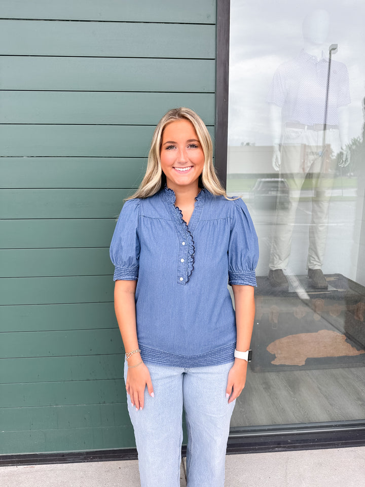 Emmie Top - Chambray