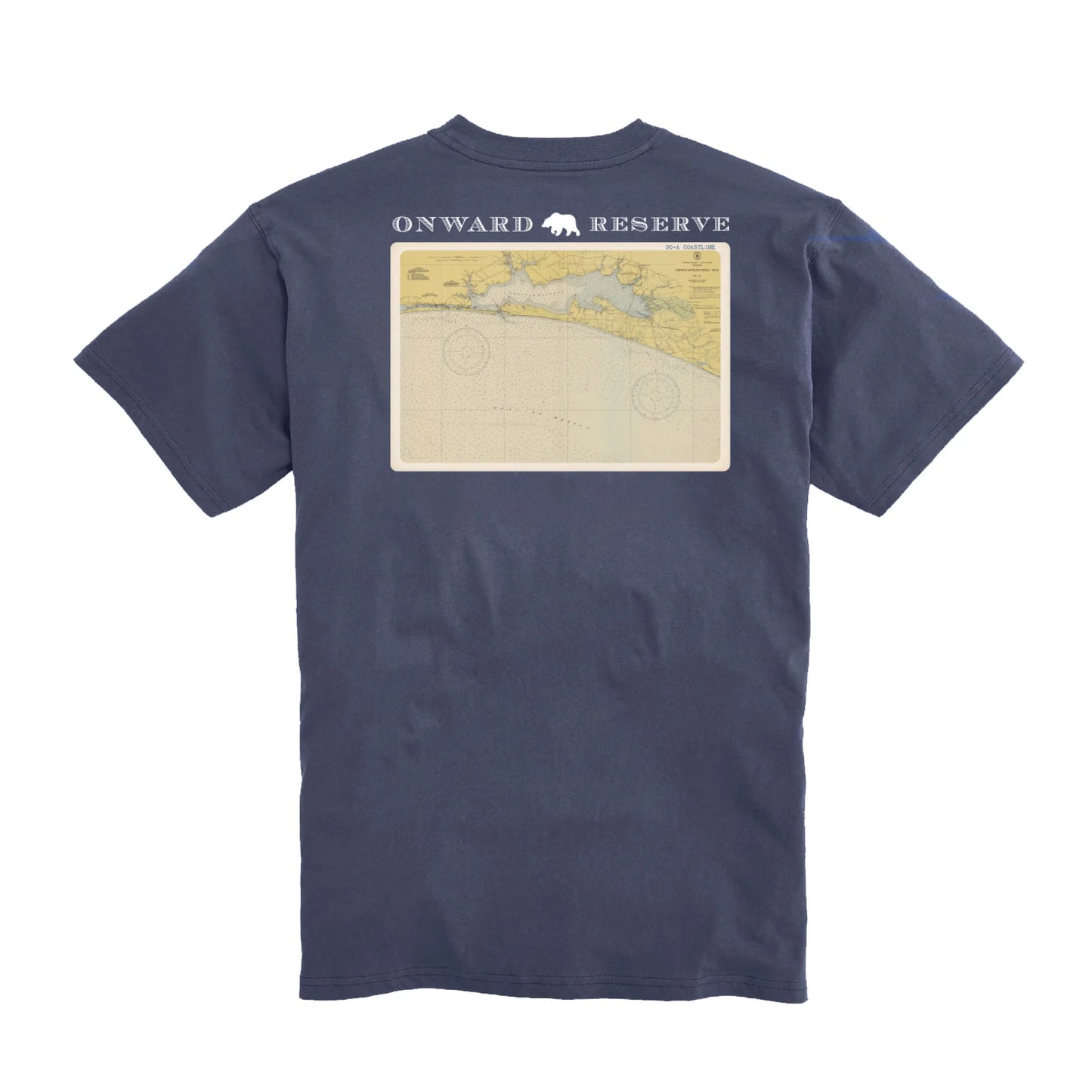 Onward Reserve 30-A Coastline Postcard S/S Pocket T-Shirt - Dark Denim
