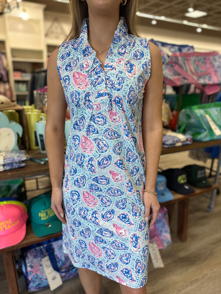 Ivy Collar Dress - Oyster